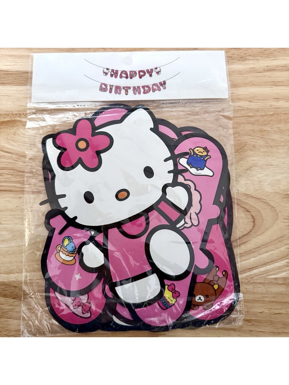 Happy Birthday Sign - Hello Kitty Pink Party Decoration, Kawaii NWT